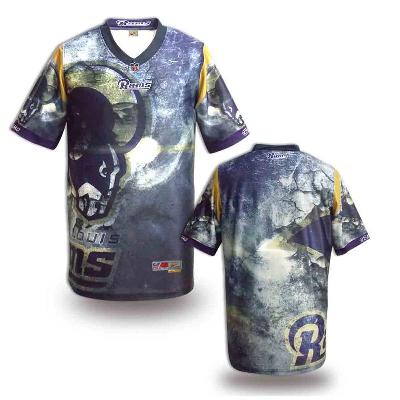 Nike St. Louis Rams Blank Printing Fashion Game NFL Jerseys (9)