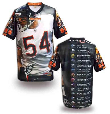Nike Chicago Bears Blank Printing Fashion Game NFL Jerseys (2)