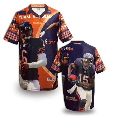 Nike Chicago Bears Blank Printing Fashion Game NFL Jerseys (10)