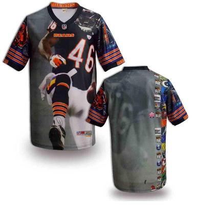 Nike Chicago Bears Blank Printing Fashion Game NFL Jerseys (1)