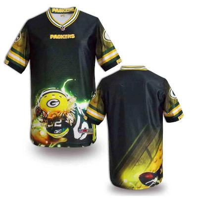 Nike Green Bay Packers Blank Printing Fashion Game NFL Jerseys (5)