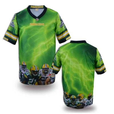 Nike Green Bay Packers Blank Printing Fashion Game NFL Jerseys (1)