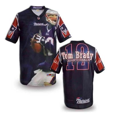Nike New England Patriots Blank Printing Fashion Game NFL Jerseys (3)