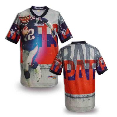 Nike New England Patriots Blank Printing Fashion Game NFL Jerseys (4)