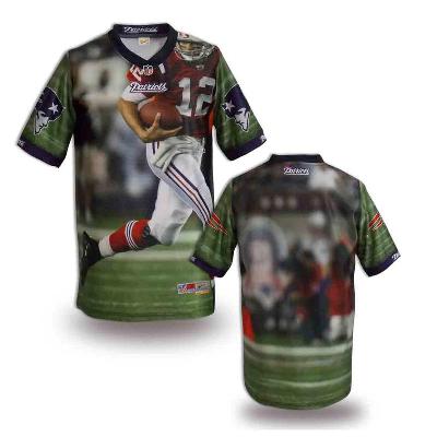 Nike New England Patriots Blank Printing Fashion Game NFL Jerseys (1)