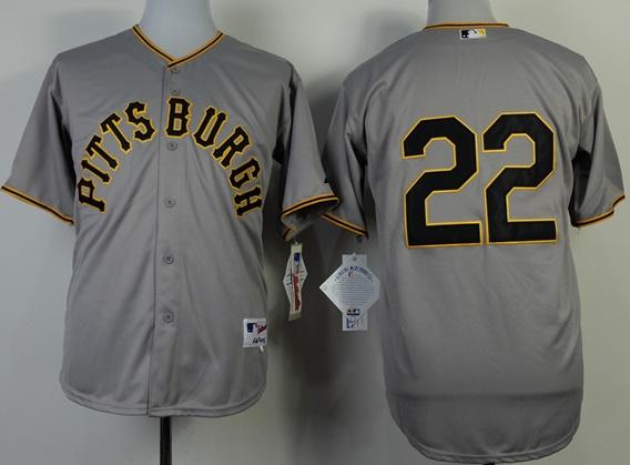 Pittsburgh Pirates 22 Andrew McCutchen 1953 Turn Back The Clock Grey MLB Jersey Pittsburgh Pirates 22 Andrew McCutchen 1953 Turn Back The Clock Grey MLB Jersey