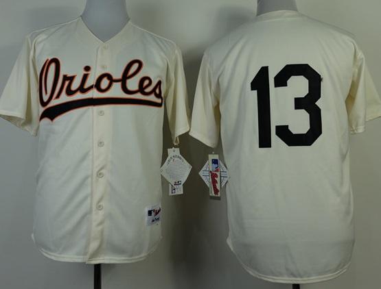 Baltimore Orioles #13 Manny Machado Cream MLB Jerseys