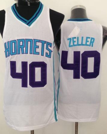 Charlotte Hornets 40 Cody Zeller White Revolution 30 NBA Jerseys