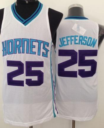 Charlotte Hornets 25 Jefferson White Revolution 30 NBA Jersey