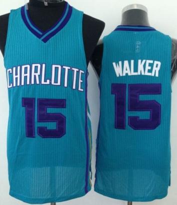 Charlotte Hornets 15 Kemba Walker Green Revolution 30 NBA Jerseys