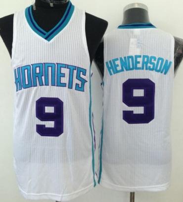 Charlotte Hornets 9 Gerald Henderson White Revolution 30 NBA Jerseys