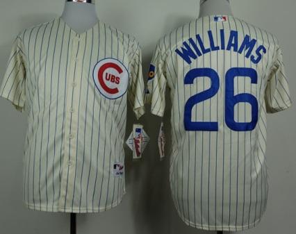 Chicago Cubs 26 Billy Williams Beige 1969 Throwback MLB Jersey