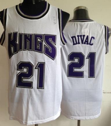 Sacramento Kings 21 Vlade Divac White Revolution 30 NBA Jerseys