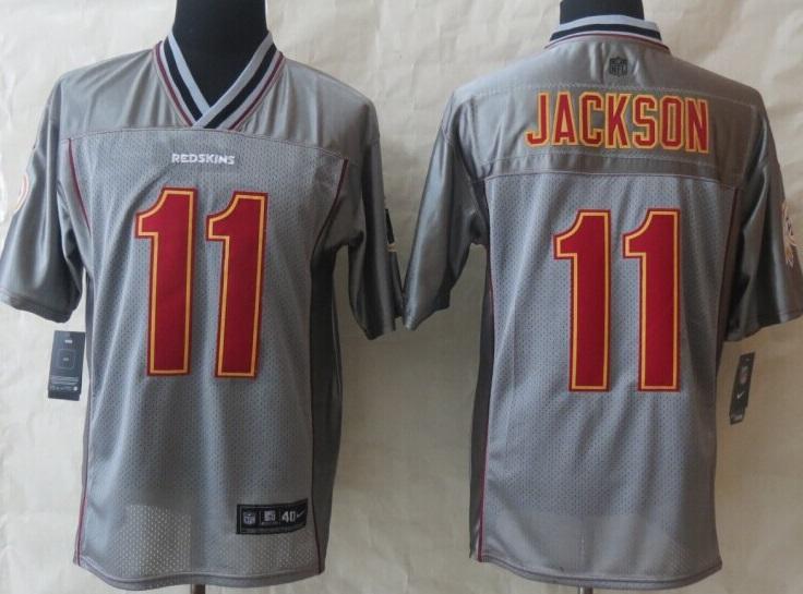 Nike Washington Redskins 11 DeSean Jackson Grey Vapor Elite NFL Jerseys