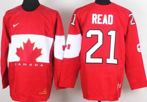 2014 IIHF ICE Hockey World Championship Canada Team 21 Matt Read Red Jerseys