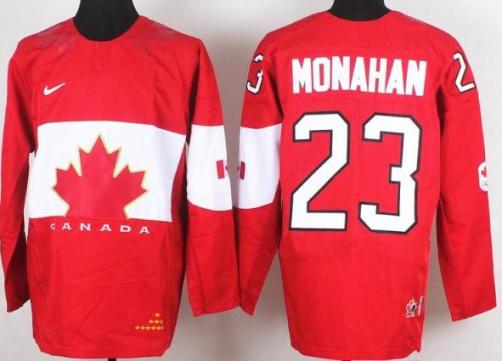2014 IIHF ICE Hockey World Championship Canada Team 23 Sean Monahan Red Jerseys