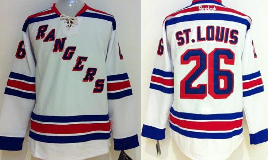 Kids New York Rangers #26 Martin St.Louis White NHL Jerseys