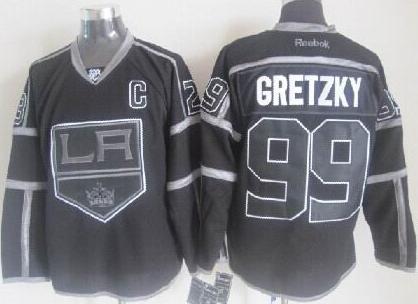 Los Angeles Kings 99 Wayne Gretzky Black ICE Fashion NHL Jerseys