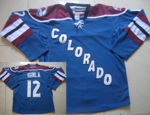 Colorado Avalanche 12 Jarome Iginla Blue NHL Jerseys Colorado Avalanche 12 Jarome Iginla Blue NHL Jerseys