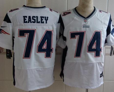Nike New England Patriots #74 Dominique Easley White Elite NFL Jerseys