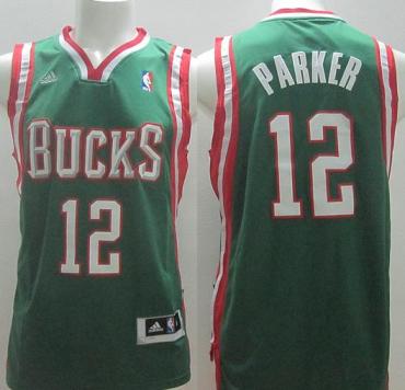 Milwaukee Bucks #12 Jabari Parker Green Revolution 30 Swingman NBA Jerseys