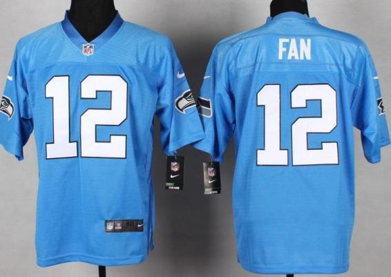 Nike Seattle Seahawks 12 Fan Light Blue NFL Jerseys