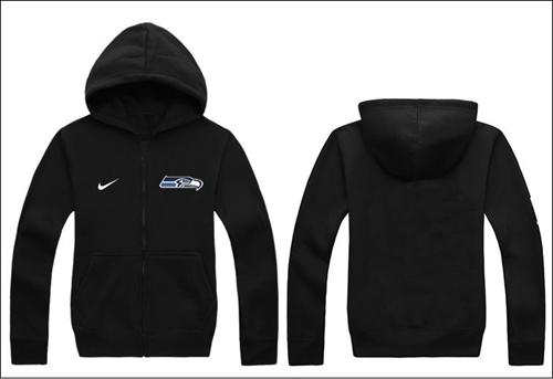 Nike Seattle Seahawks Authentic Logo Hoodie Black