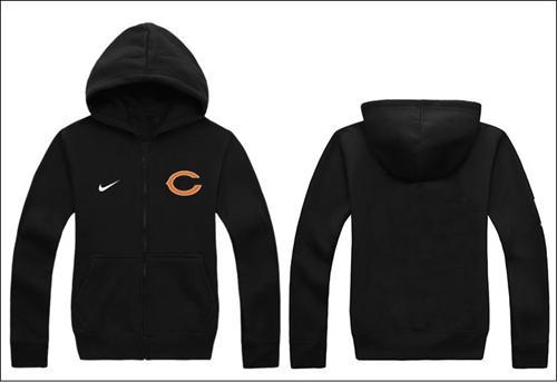 Nike Chicago Bears Authentic Logo Hoodie Black