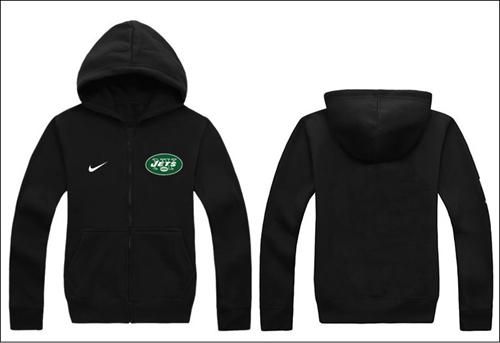 Nike New York Jets Authentic Logo Hoodie Black