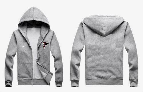 Nike Atlanta Falcons Authentic Logo Hoodie Grey