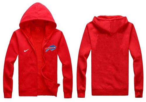 Nike Buffalo Bills Authentic Logo Hoodie Red