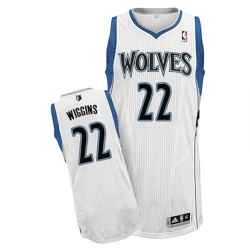 Minnesota Timberwolves 22 Andrew Wiggins White Stitched Swingman NBA Jersey