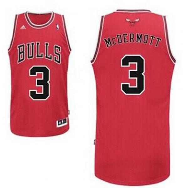 Chicago Bulls 3 Doug McDermott Red Swingman NBA Jersey