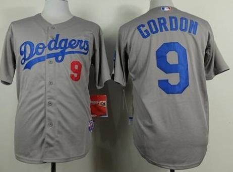 Los Angeles Dodgers 9 Dee Gordon Grey Cool Base MLB Jerseys Los Angeles Dodgers 9 Dee Gordon Grey Cool Base MLB Jerseys