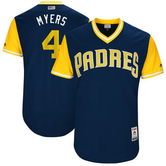 Men's San Diego Padres Wil Myers Myers Majestic Navy 2017 Players Weekend Authentic Jersey