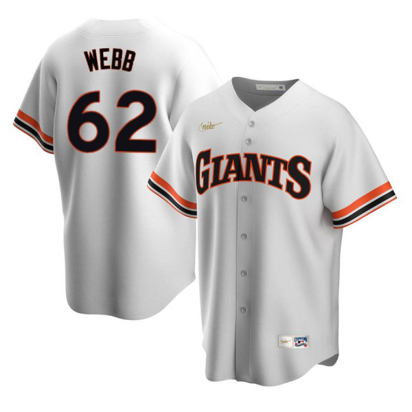 Mens San Francisco Giants #62 Logan Webb Nike White Cooperstown Collection Jersey Mens San Francisco Giants #62 Logan Webb Nike White Cooperstown Collection Jersey