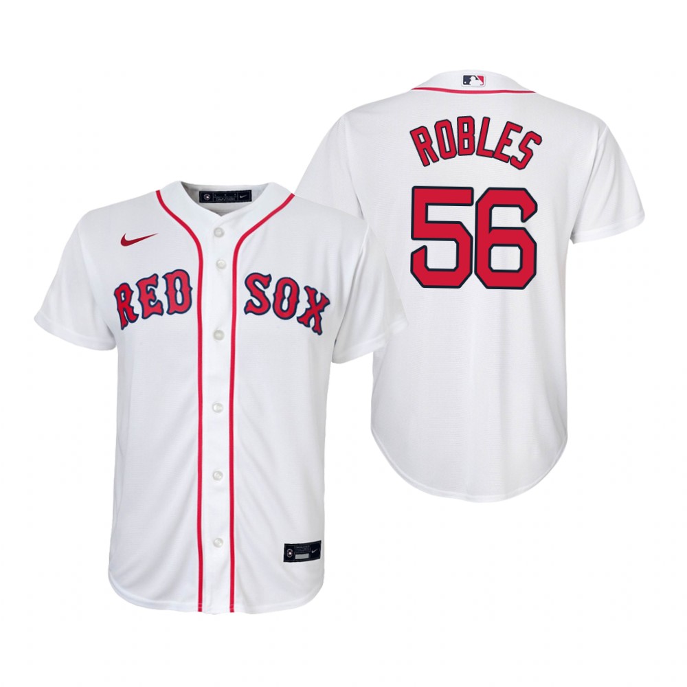Youth Boston Red Sox #56 Hansel Robles Nike White Home Jersey Youth Boston Red Sox #56 Hansel Robles Nike White Home Jersey