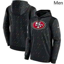Men San Francisco 49ers Nike Charcoal 2021 NFL Crucial Catch Therma Pullover Hoodie