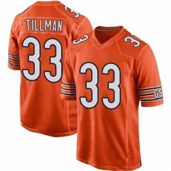 Mens Chicago Bears #33 Charles Tillman Nike Orange Vapor Limited Jersey