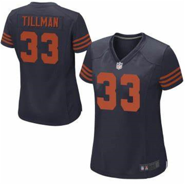 Womens Chicago Bears #33 Charles Tillman Nike Navy Orange Alternate Jersey Womens Chicago Bears #33 Charles Tillman Nike Navy Orange Alternate Jersey
