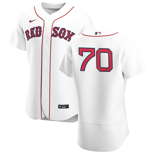Mens Boston Red Sox #70 Ryan Brasier Nike White Home FlexBase Jersey