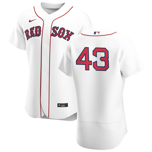 Mens Boston Red Sox #43 Garrett Richards Nike White Home FlexBase Jersey