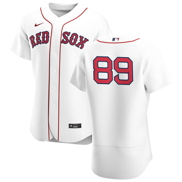 Mens Boston Red Sox #89 Tanner Houck Nike White Home FlexBase Jersey