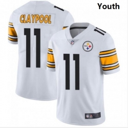 Youth Nike Steelers 11 Chase Claypool White Vapor Limited Stitched NFL Jersey