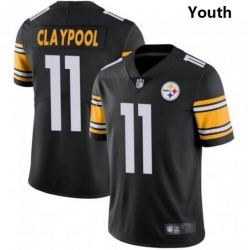 Youth Nike Steelers 11 Chase Claypool Black Vapor Limited Stitched NFL Jersey