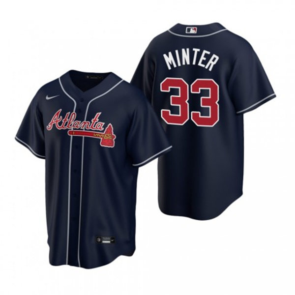 Mens Atlanta Braves #33 A.J. Minter (4)