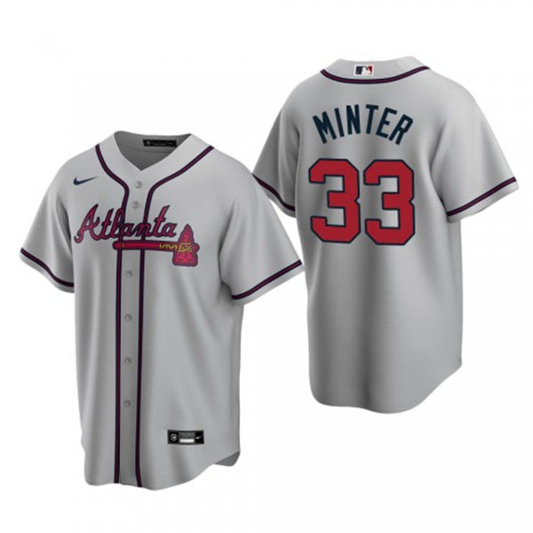 Mens Atlanta Braves #33 A.J. Minter
