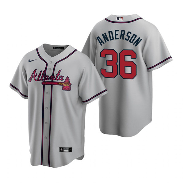 Mens Atlanta Braves #36 Ian Anderson (5)
