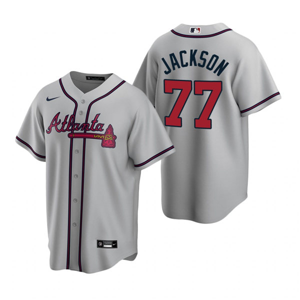Mens Atlanta Braves #77 Luke Jackson (3)