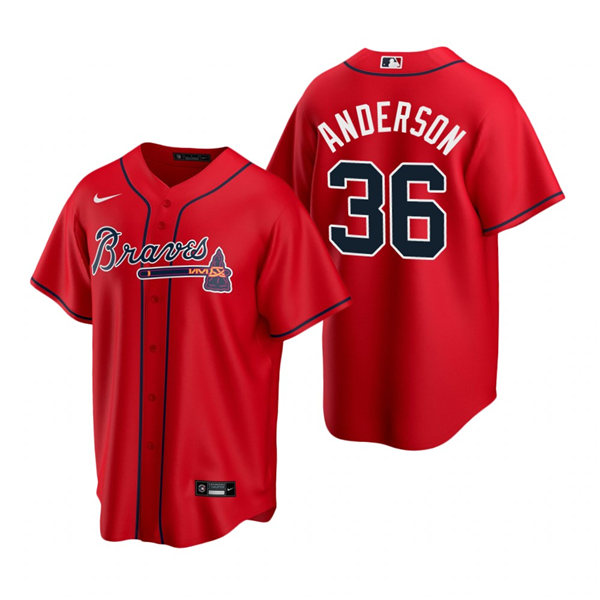 Mens Atlanta Braves #36 Ian Anderson (3)